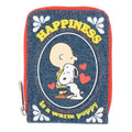 Peanuts Happiness Is A Warm Puppy Denim Accordion Wallet