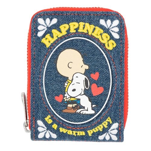 Peanuts Happiness Is A Warm Puppy Denim Accordion Wallet