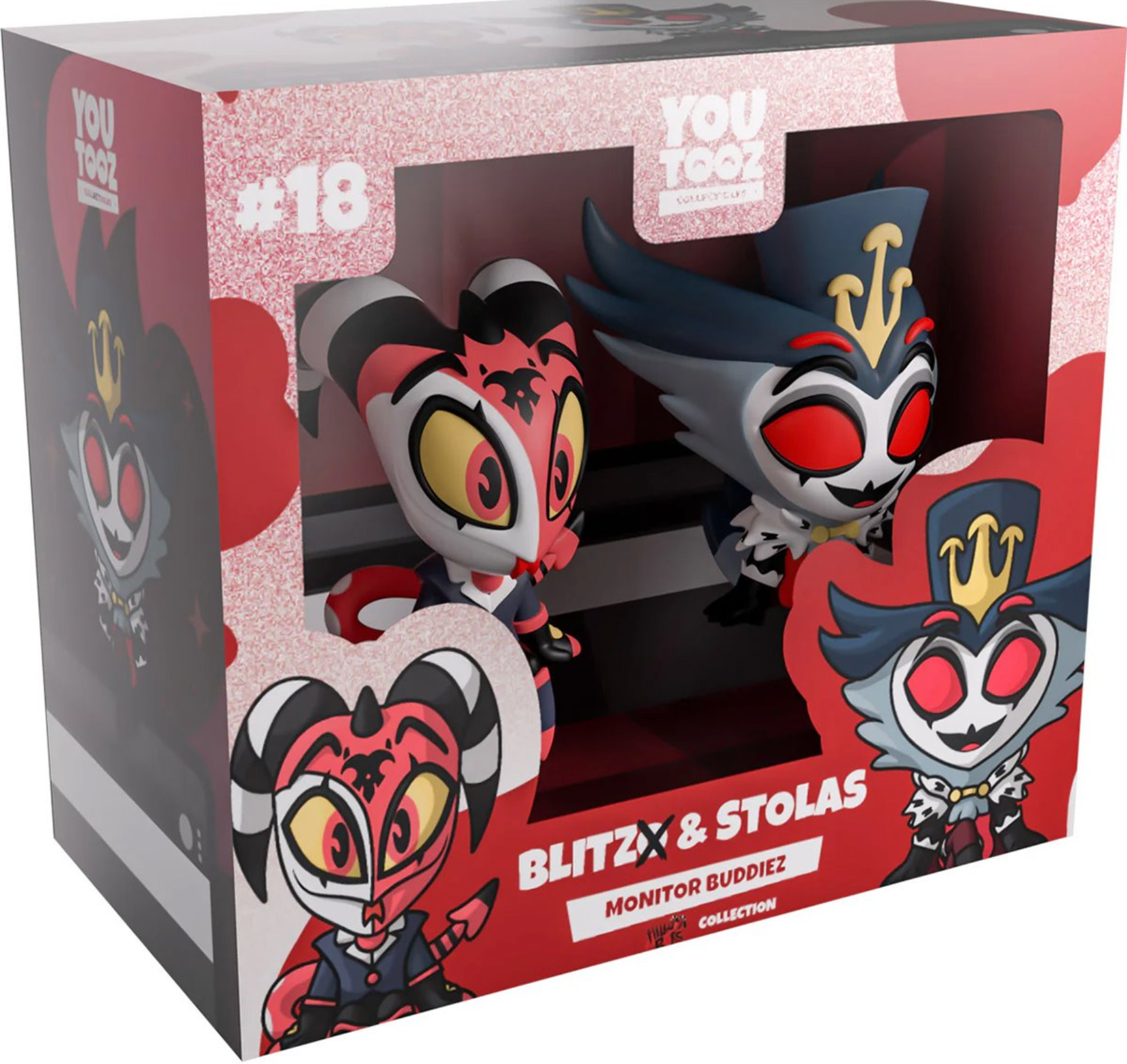 Helluva Boss Collection Blitzo & Stolas Monitor Buddiez Vinyl Figure 2-Pack #18 PREORDER