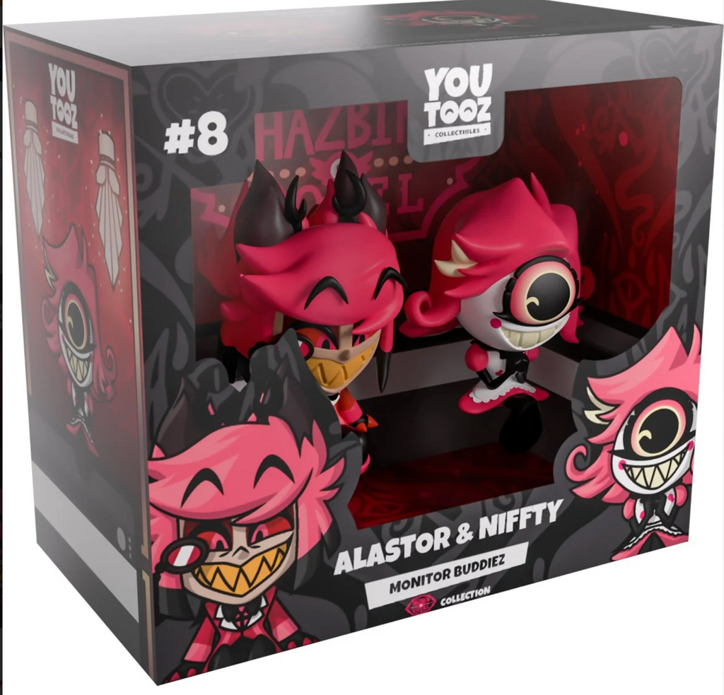 Hazbin Hotel Alastor and Niffty Monitor Buddies Vinyl Figure 2-Pack #8 BACKORDER