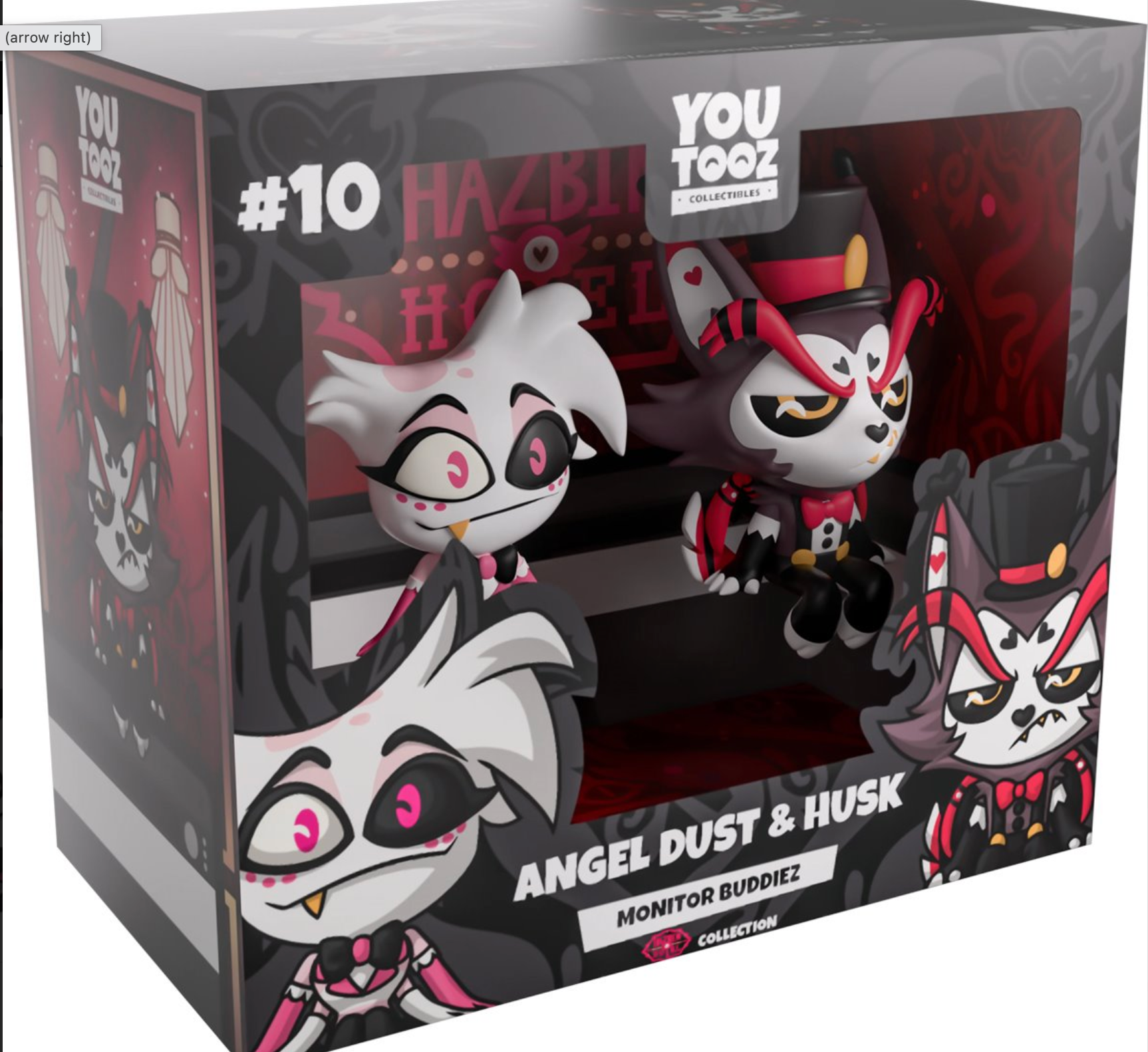 Hazbin Hotel Angel Dust and Husk Monitor Buddies Vinyl Figure 2-Pack #10 BACKORDER
