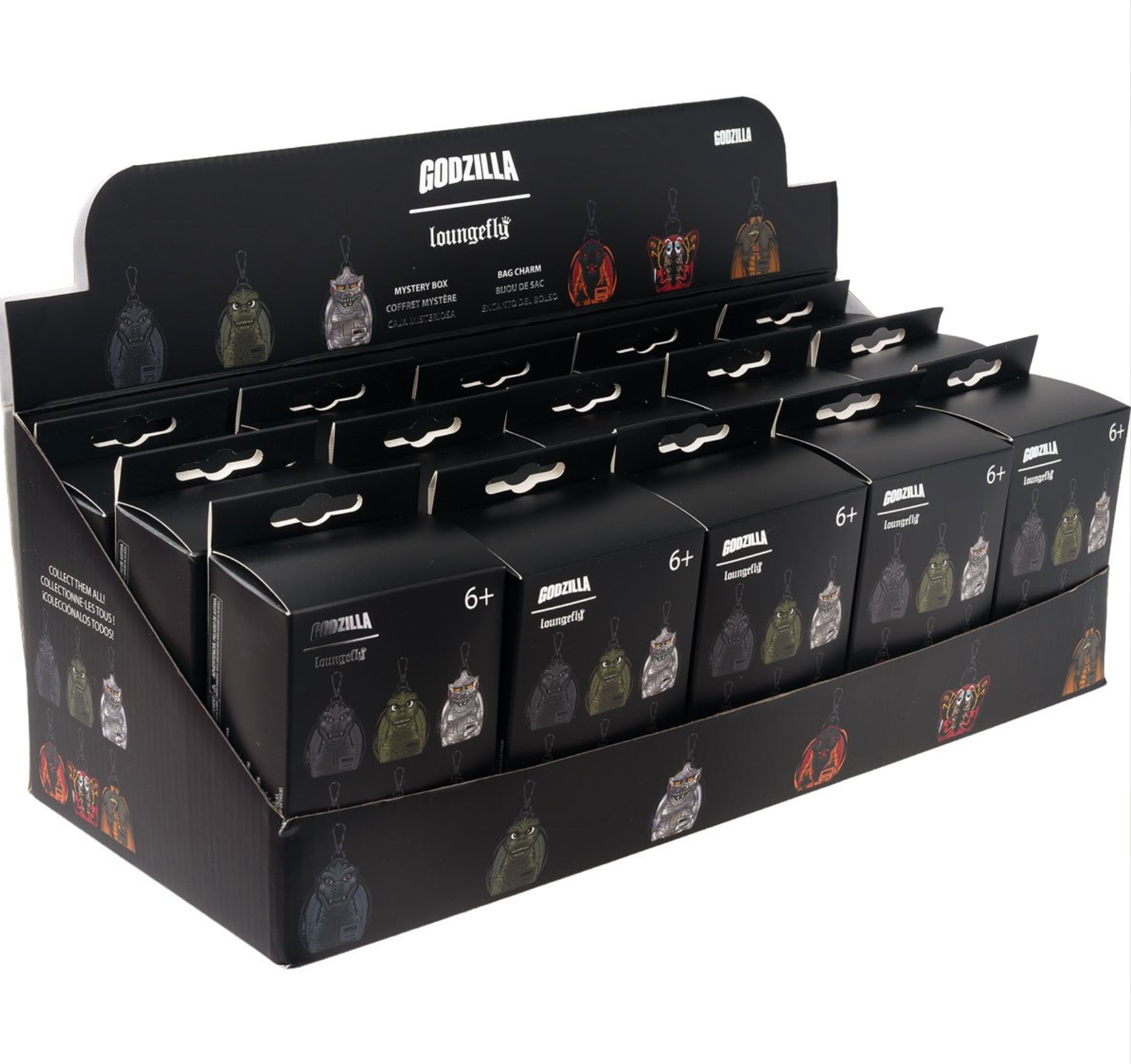 Godzilla Mini-Backpack Mystery Box Bag Charm Case of 15 -Available now!