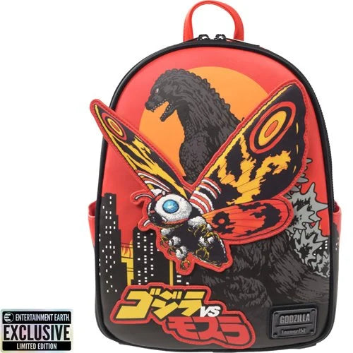 Godzilla vs. Mothra Midsize Loungefly Backpack Entertainment Earth Exclusive Available Now!